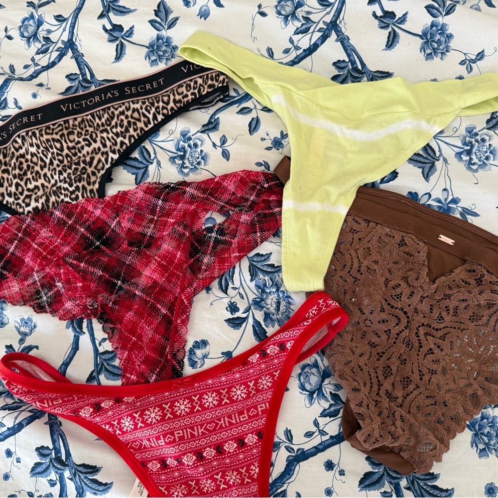 Victoria's Secret Red and Brown Panties Collection